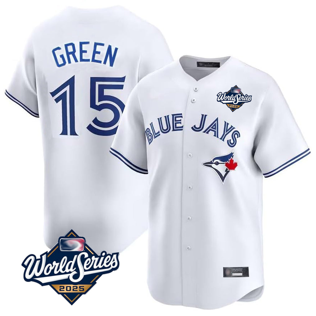 Silnrao T.Blue Jays #15 Chad Green Player White 2025 World Series Limited Stitched Jerseys