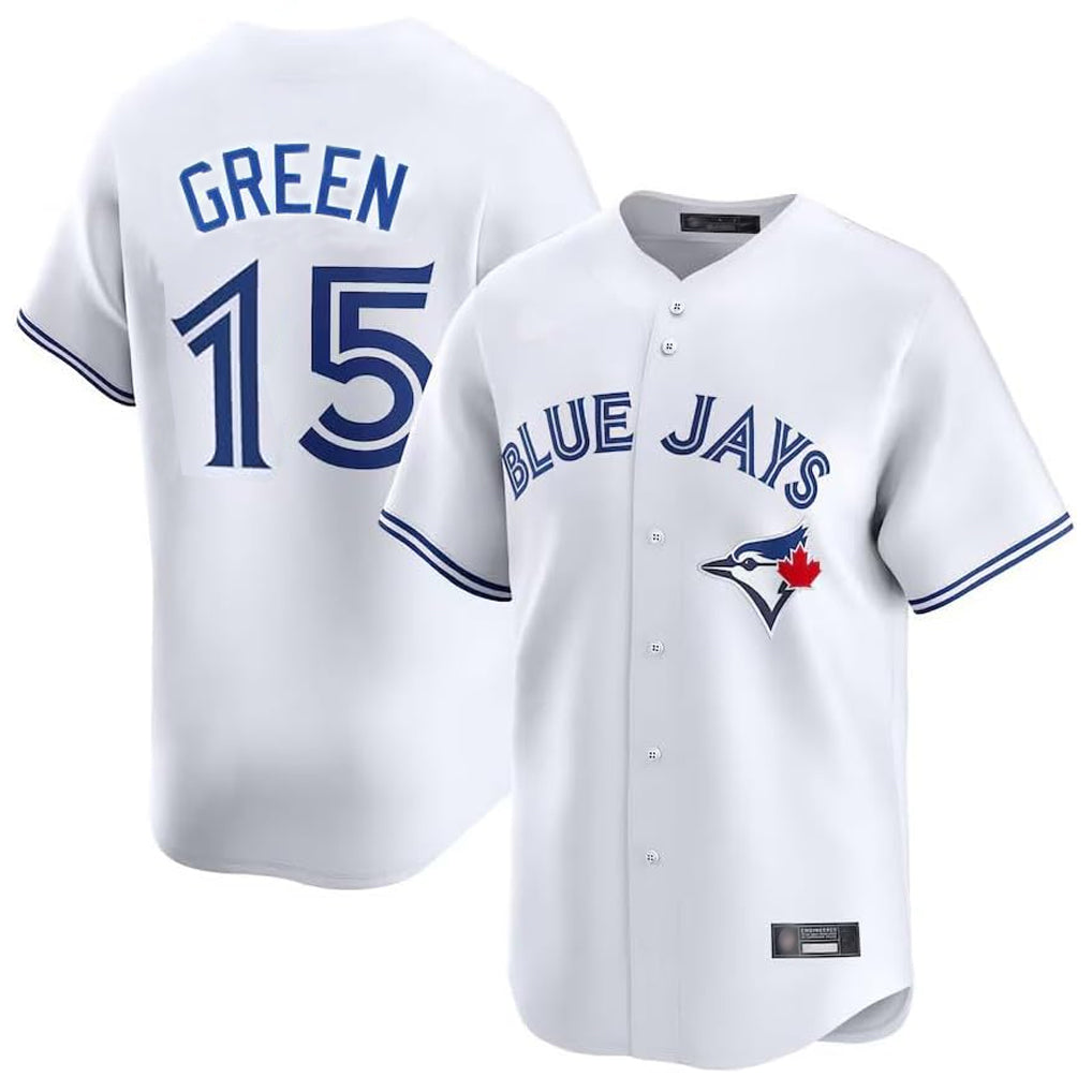 Silnrao T.Blue Jays #15 Chad Green Player White Home Limited Stitched Jerseys