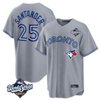 Silnrao T.Blue Jays #25 Anthony Santander Player Gray 2025 World Series Home Limited Stitched Jerseys