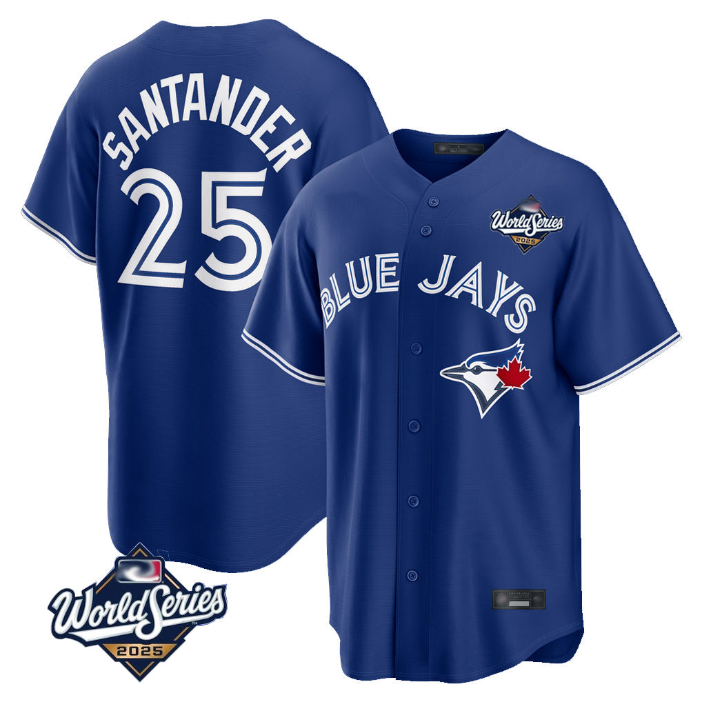 Silnrao T.Blue Jays #25 Anthony Santander Player Navy 2025 World Series Home Limited Stitched Jerseys