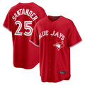 Silnrao T.Blue Jays #25 Anthony Santander Player Red Home Limited Stitched Jerseys