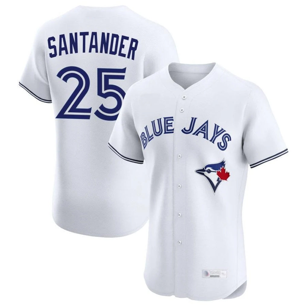 Silnrao T.Blue Jays #25 Anthony Santander Player White Elite Limited Home Stitched Jerseys