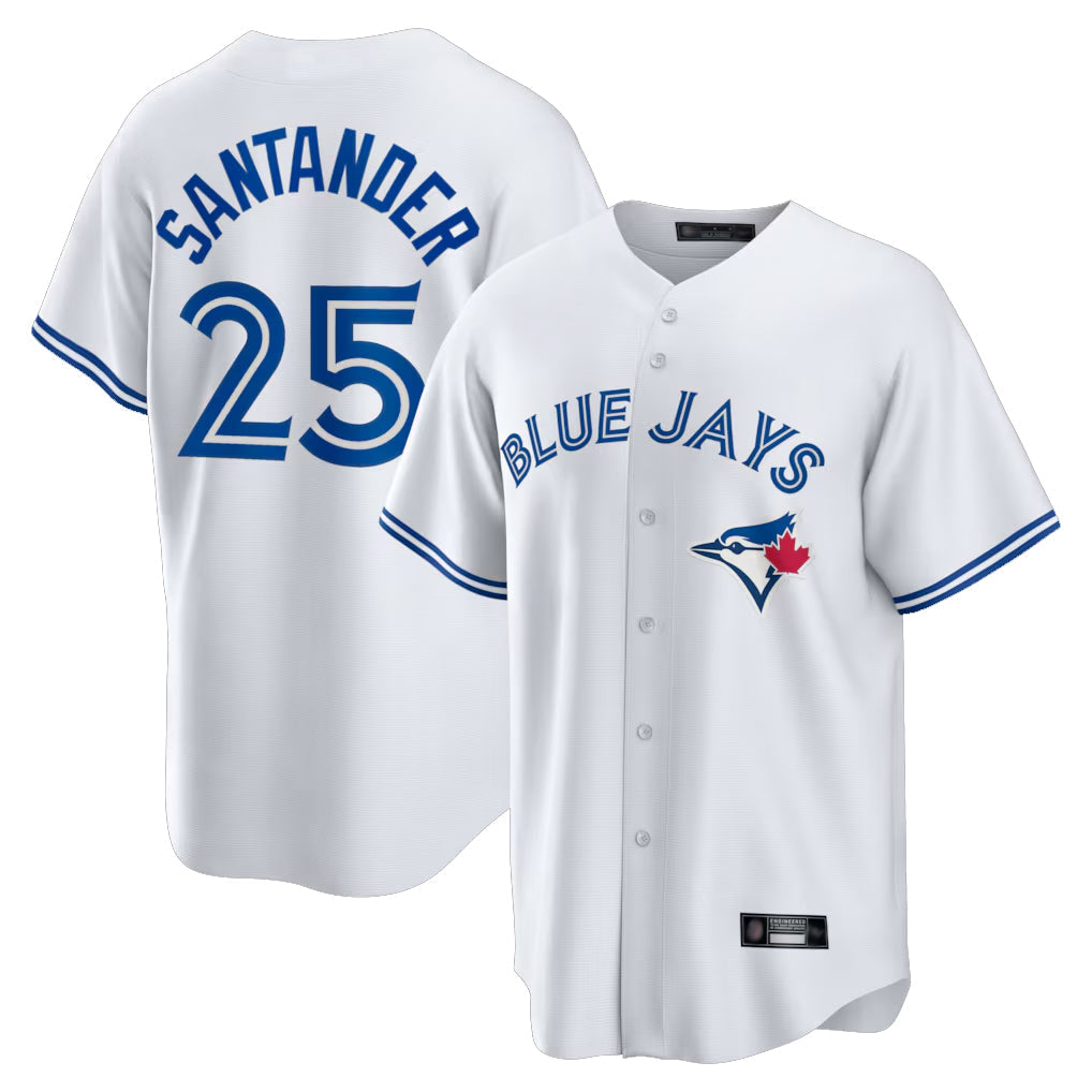 Silnrao T.Blue Jays #25 Anthony Santander Player White Game Stitched Jerseys