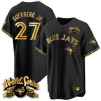 Silnrao T.Blue Jays #27 Vladimir Guerrero Jr. Player Black 2025 American League All Stitched Jerseys
