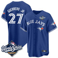 Silnrao T.Blue Jays #27 Vladimir Guerrero Jr. Player Blue 2025 World Series Stitched Jersey