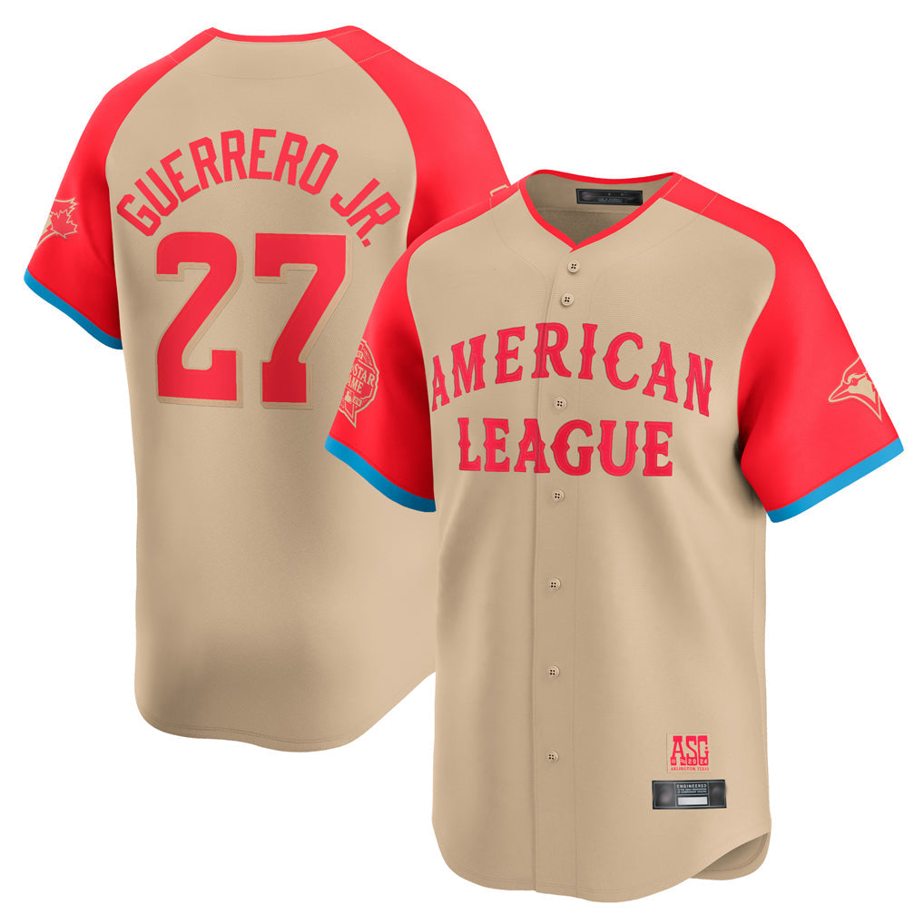 Silnrao T.Blue Jays #27 Vladimir Guerrero Jr. Player Cream American League All-Star Game Limited Player Stitched Jerseys