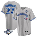 Silnrao T.Blue Jays #27 Vladimir Guerrero Jr. Player Gray 2025 World Series Stitched Jersey