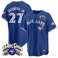 Silnrao T.Blue Jays #27 Vladimir Guerrero Jr. Player Navy 2025 American League All Stitched Jerseys