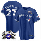 Silnrao T.Blue Jays #27 Vladimir Guerrero Jr. Player Navy 2025 American League All Stitched Jerseys