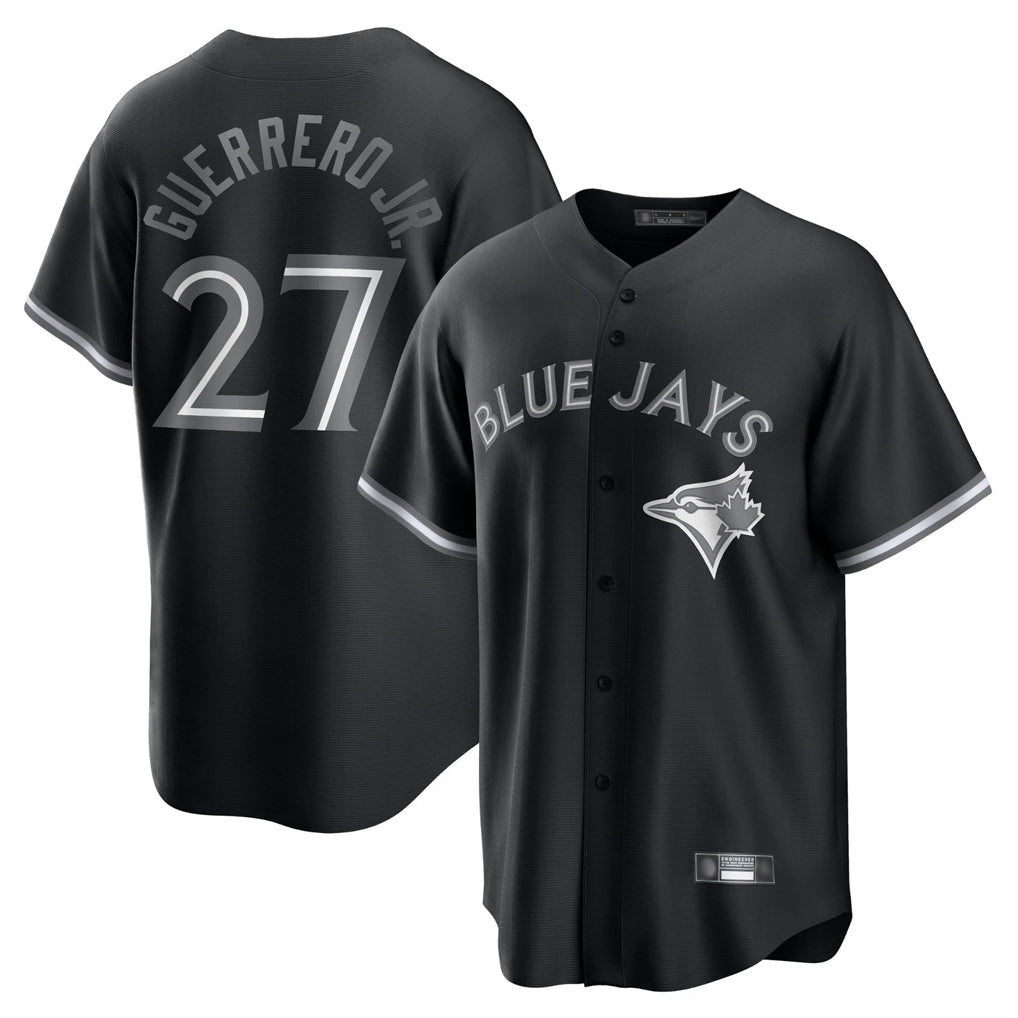 Silnrao T.Blue Jays #27 Vladimir Guerrero Jr Player Black City Connect Limited Stitched Jerseys
