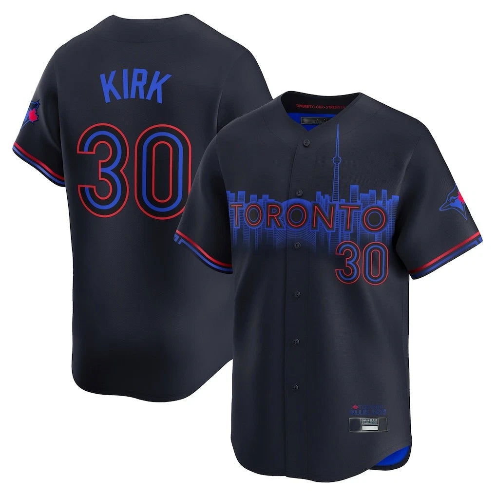 Silnrao T.Blue Jays #30 Alejandro Kirk Player Black City Connect Stitched Jerseys