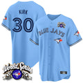 Silnrao T.Blue Jays #30 Alejandro Kirk Player Blue 2025 American League All Stitched Jerseys