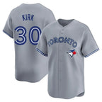 Silnrao T.Blue Jays #30 Alejandro Kirk Player Gray Home Limited Stitched Jerseys