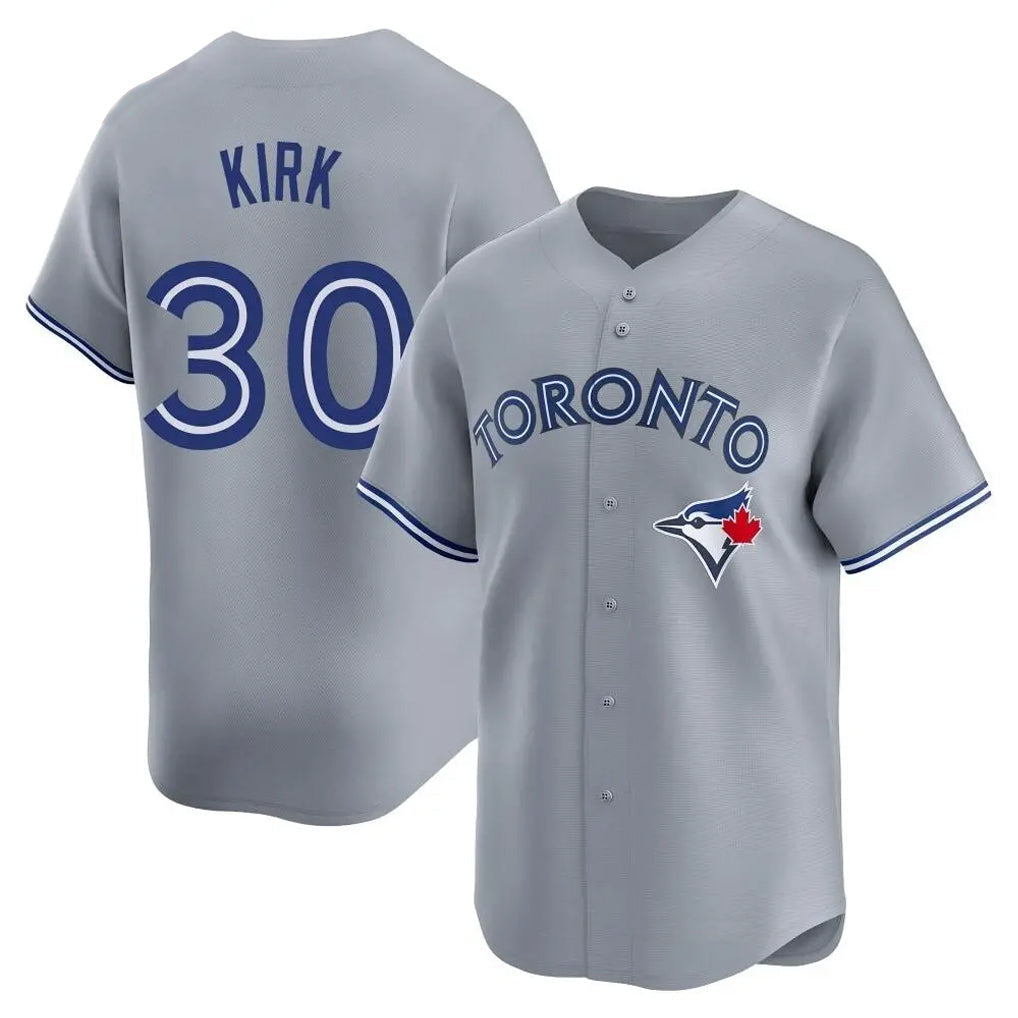 Silnrao T.Blue Jays #30 Alejandro Kirk Player Gray Home Limited Stitched Jerseys