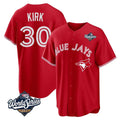 Silnrao T.Blue Jays #30 Alejandro Kirk Player Red 2025 World Series Home Limited Stitched Jerseys