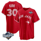 Silnrao T.Blue Jays #30 Alejandro Kirk Player Red 2025 World Series Home Limited Stitched Jerseys