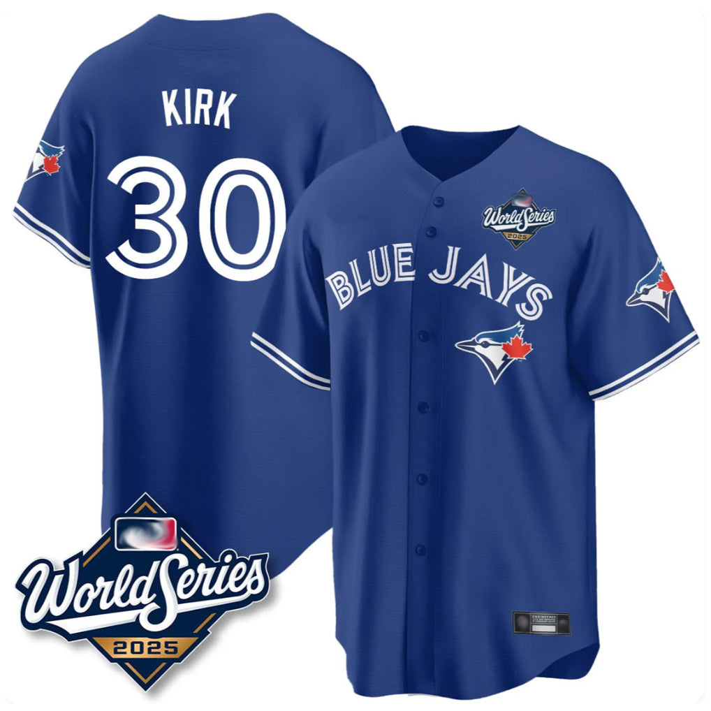 Silnrao T.Blue Jays #30 Alejandro Kirk Player Royal 2025 World Series Limited Stitched Jerseys