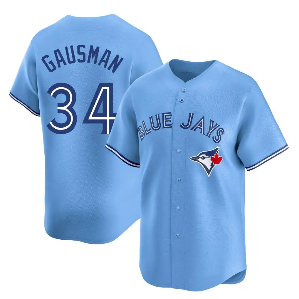 Silnrao T.Blue Jays #34 Kevin Gausman Player Blue Home Limited Stitched Jerseys