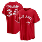 Silnrao T.Blue Jays #34 Kevin Gausman Player Red Home Limited Stitched Jerseys