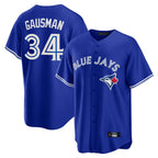 Silnrao T.Blue Jays #34 Kevin Gausman Player Royal Alternate Replica Player Stitched Jerseys