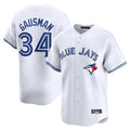 Silnrao T.Blue Jays #34 Kevin Gausman Player White Home Limited Stitched Jerseys