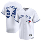 Silnrao T.Blue Jays #34 Kevin Gausman Player White Home Limited Stitched Jerseys
