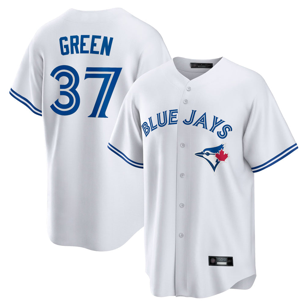 Silnrao T.Blue Jays #37 Chad Green Player White Home Limited Stitched Jerseys