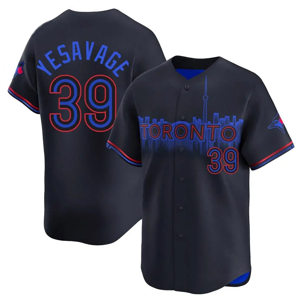 Silnrao T.Blue Jays #39 Trey Yesavage Player Black City Connect Limited Stitched Jerseys
