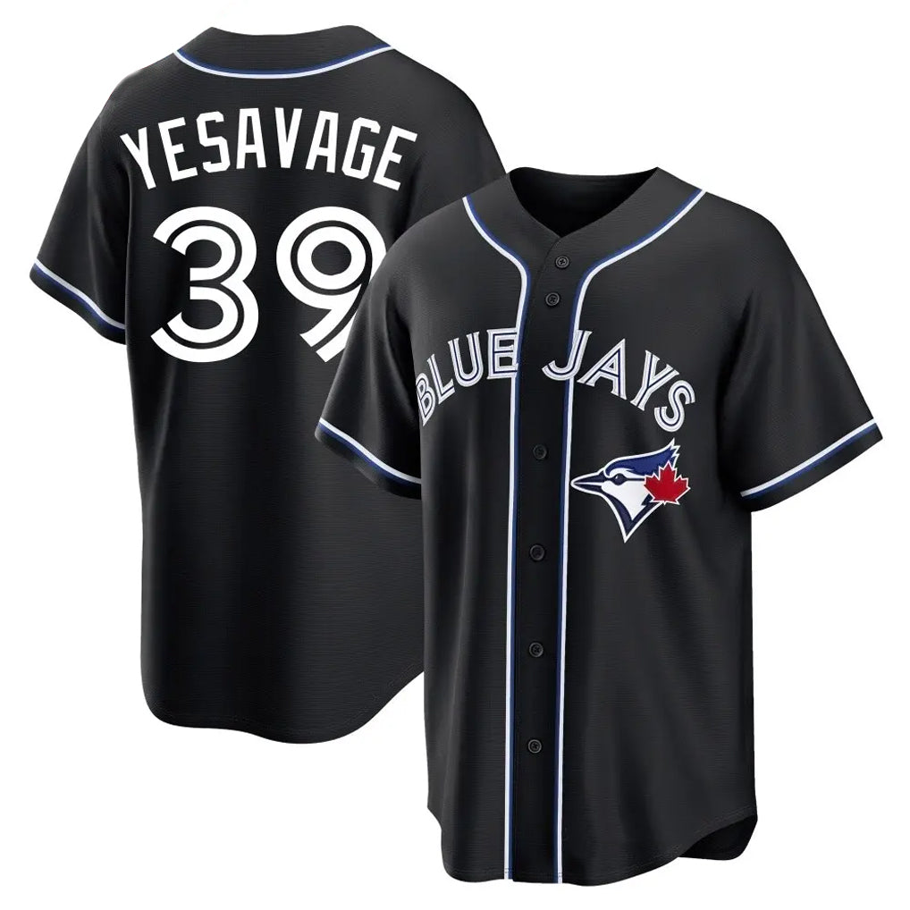 Silnrao T.Blue Jays #39 Trey Yesavage Player Black Home Game Stitched Jerseys
