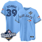 Silnrao T.Blue Jays #39 Trey Yesavage Player Blue 2025 World Series Limited All Stitched Jerseys