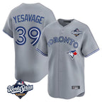 Silnrao T.Blue Jays #39 Trey Yesavage Player Gray 2025 American League Limited All Stitched Jerseys