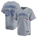 Silnrao T.Blue Jays #39 Trey Yesavage Player Gray Home Limited Stitched Jerseys