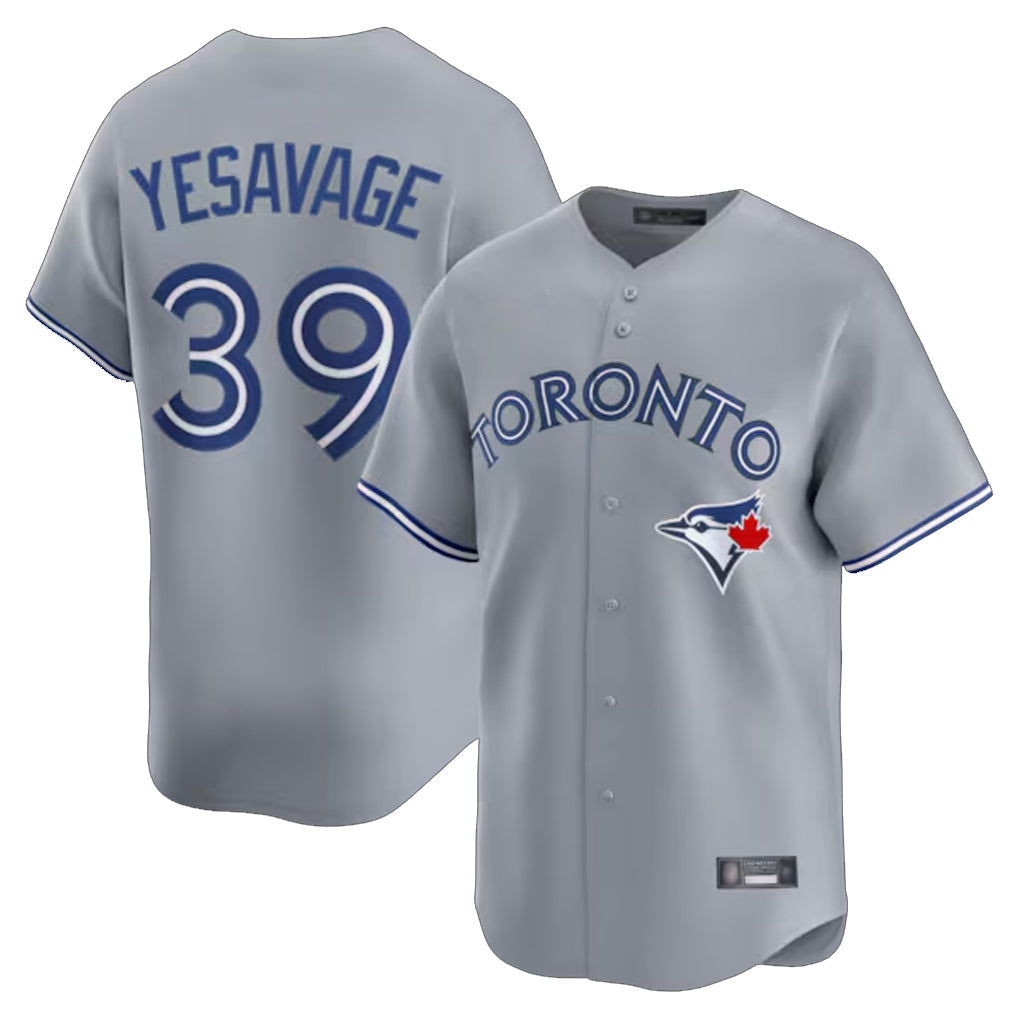 Silnrao T.Blue Jays #39 Trey Yesavage Player Gray Home Limited Stitched Jerseys
