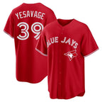 Silnrao T.Blue Jays #39 Trey Yesavage Player Red Home Game Stitched Jerseys