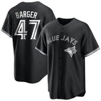 Silnrao T.Blue Jays #47 Addison Barger Player Black City Connect Limited Stitched Jerseys