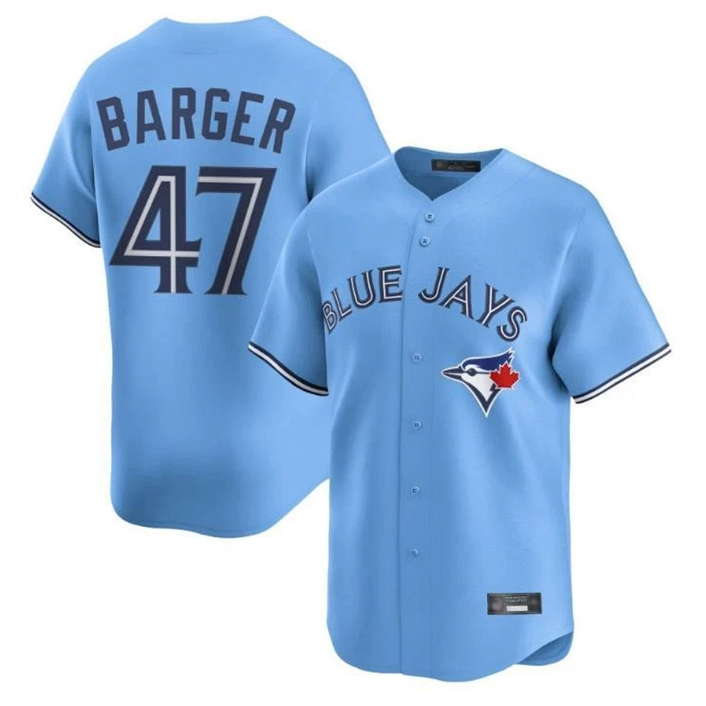 Silnrao T.Blue Jays #47 Addison Barger Player Blue Replica Stitched Jerseys