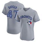 Silnrao T.Blue Jays #47 Addison Barger Player Gray Elite Limited Stitched Jerseys
