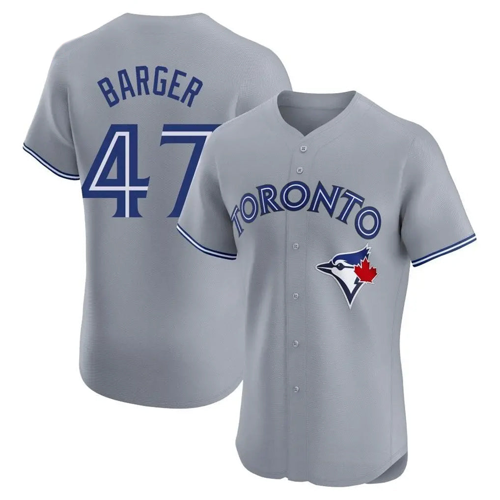 Silnrao T.Blue Jays #47 Addison Barger Player Gray Elite Limited Stitched Jerseys