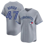 Silnrao T.Blue Jays #47 Addison Barger Player Gray Replica Stitched Jerseys