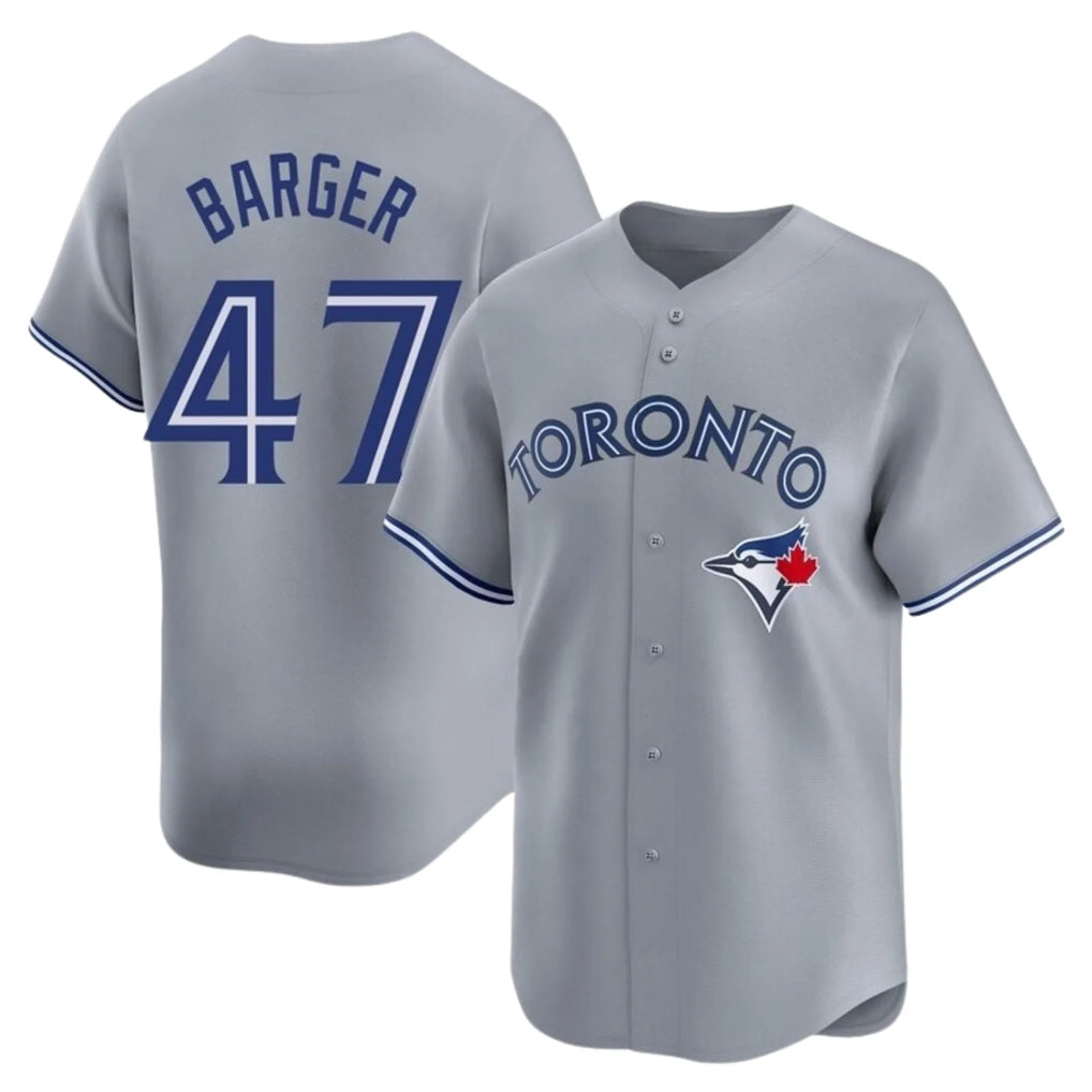 Silnrao T.Blue Jays #47 Addison Barger Player Gray Replica Stitched Jerseys