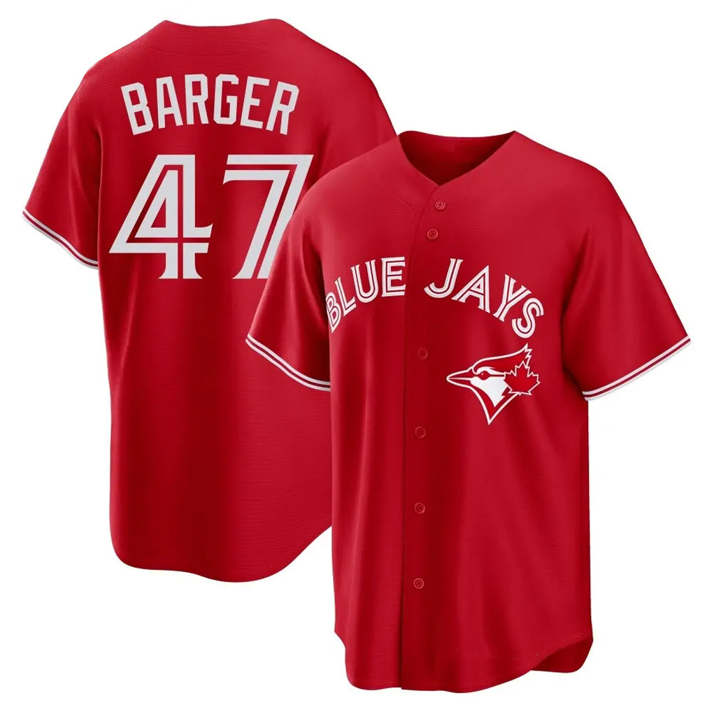 Silnrao T.Blue Jays #47 Addison Barger Player Red Home Limited Game Stitched Jerseys
