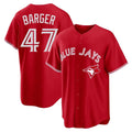 Silnrao T.Blue Jays #47 Addison Barger Player Red Home Limited Game Stitched Jerseys