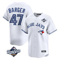 Silnrao T.Blue Jays #47 Addison Barger Player White 2025 World Series Limited Stitched Jerseys