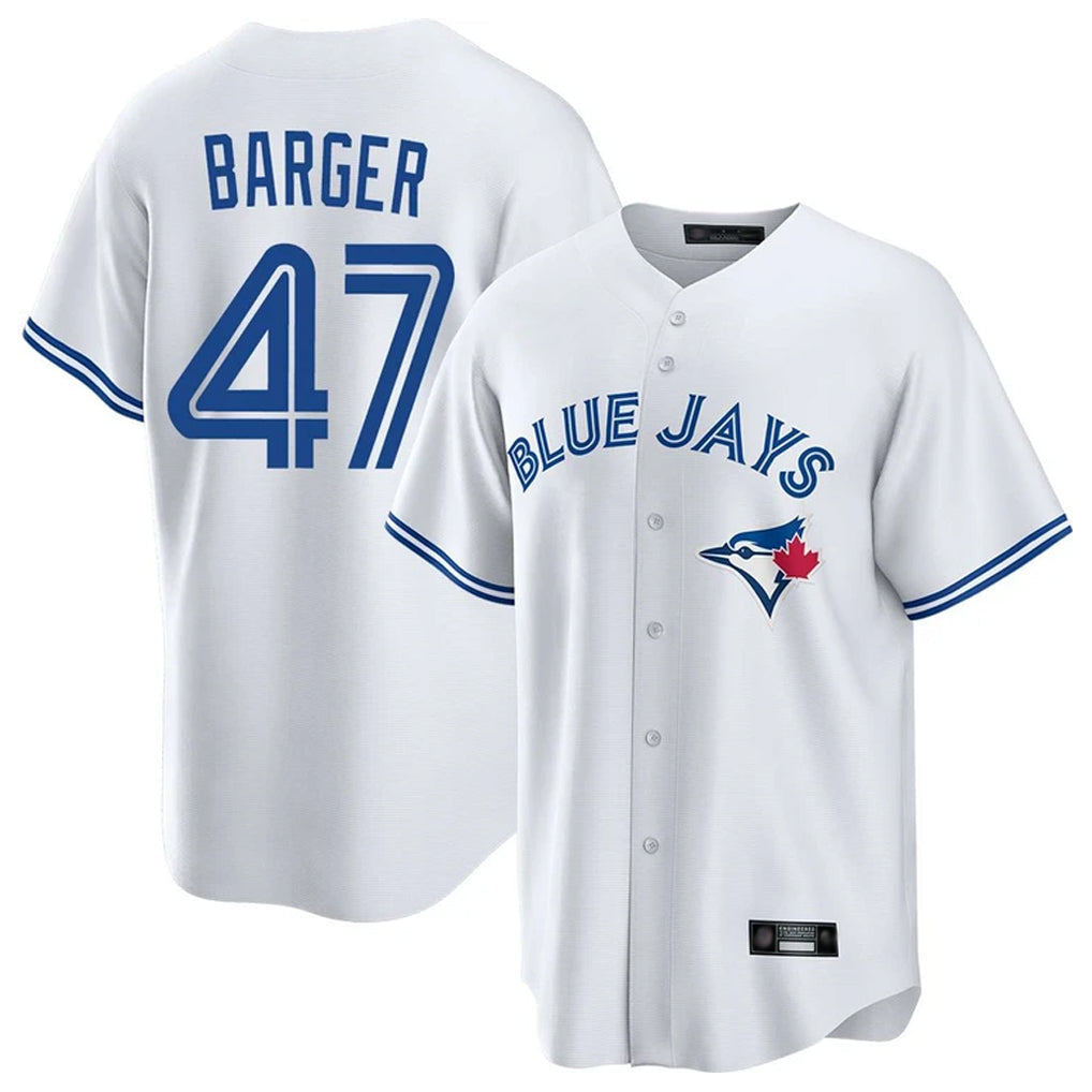 Silnrao T.Blue Jays #47 Addison Barger Player White Home Stitched Jerseys