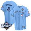 Silnrao T.Blue Jays #4 George Springer Player Blue 2025 World Series Limited Stitched Jerseys