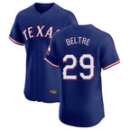 Silnrao T.Rangers #29 Adrian Beltre Player Royal Home Limited Elite Stitched Jerseys