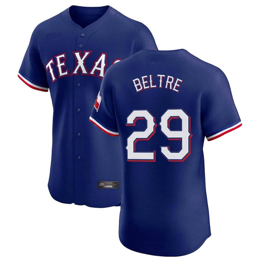 Silnrao T.Rangers #29 Adrian Beltre Player Royal Home Limited Elite Stitched Jerseys