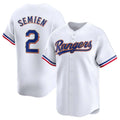 Silnrao T.Rangers #2 Marcus Semien Player Gold Collection Limited White Stitched Jerseys