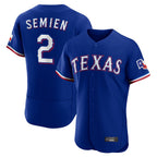 Silnrao T.Rangers #2 Marcus Semien Player Royal Elite Home Limited Stitched Jerseys
