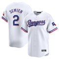 Silnrao T.Rangers #2 Marcus Semien Player White Home Limited Stitched Jerseys